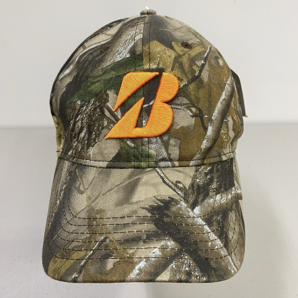 New Bridgestone Golf Cap Real Tree Hardwoods Camo Adjustable Baseball Hat NWT